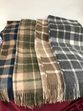 Plaid Alpaca Throw