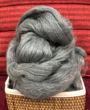 Medium Silver Grey Baby Alpaca Roving-4721