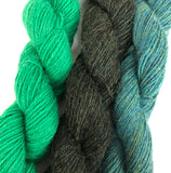 Tones of Green Alpaca Fingering Yarn