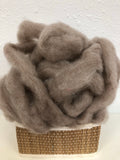 Light Rose Grey Baby Alpaca Roving - 4421