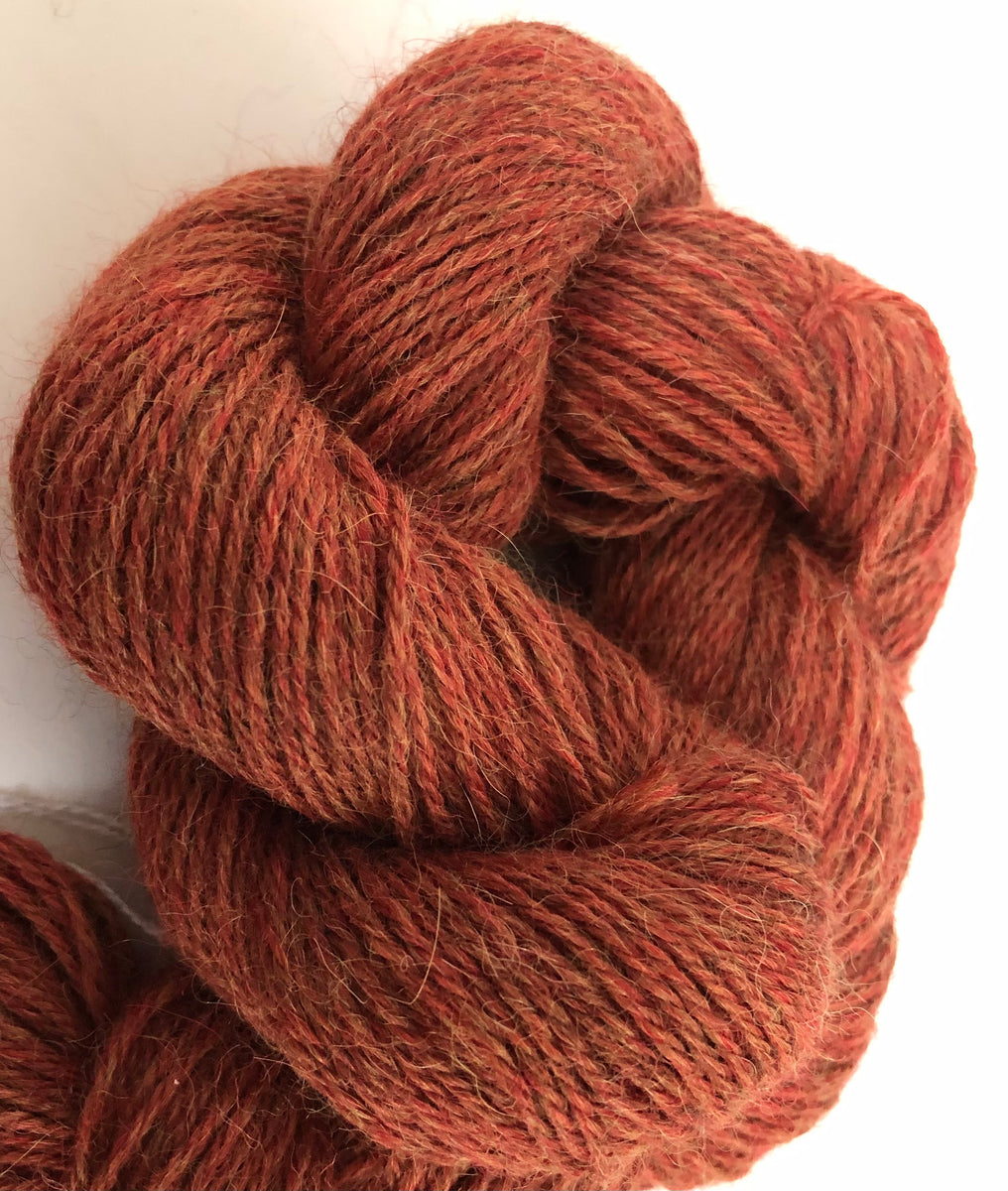Alpaca Yarn, Tones of Red Alpaca Fingering Yarn