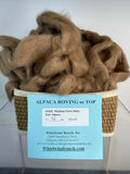 Medium Fawn Baby Suri Alpaca Roving (1626)