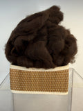Dark Brown Super Fine Alpaca Roving (1426)