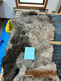 Medium to Dark Silver Grey Alpaca Fleece - Smoke24