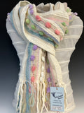 Pastel cottontail alpaca scarf (581)