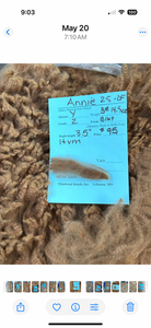 Dark Fawn Alpaca Fiber - Annie 25