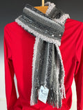 Tones of grey alpaca scarf