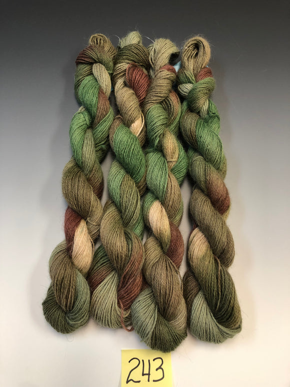 Hand Dyed Alpaca Yarn (#243)