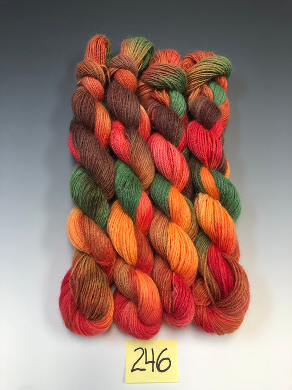 Hand Dyed Alpaca Yarn (#246)