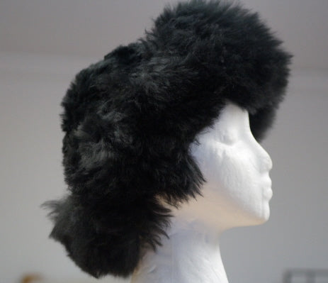 Black Alpaca Hide Hat