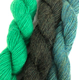 Tones of Green Alpaca Fingering Yarn