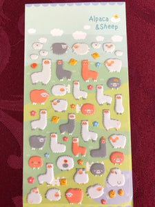 Alpaca and sheep stickers